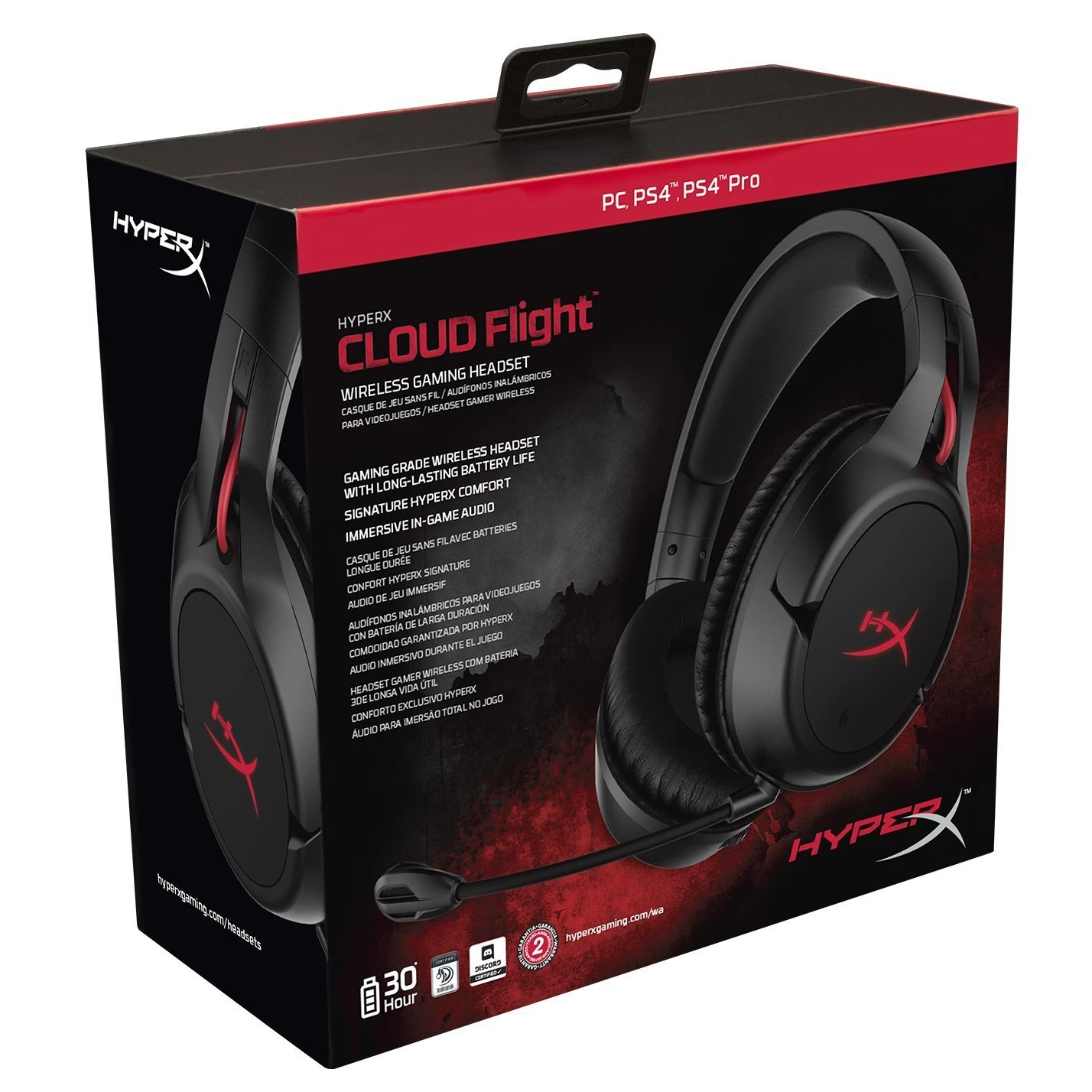 HyperX Cloud Flight Wireless Gaming Headset 5 HyperX Cloud Flight Wireless Gaming Headset - Image 5