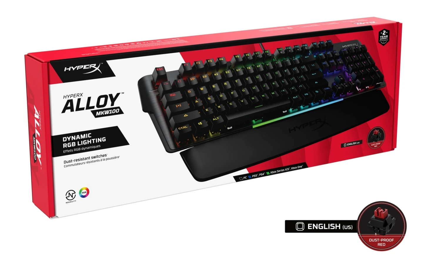 HyperX Alloy MKW100 Mechanical Gaming Keyboard 2 HyperX Alloy MKW100 Mechanical Gaming Keyboard - Image 2