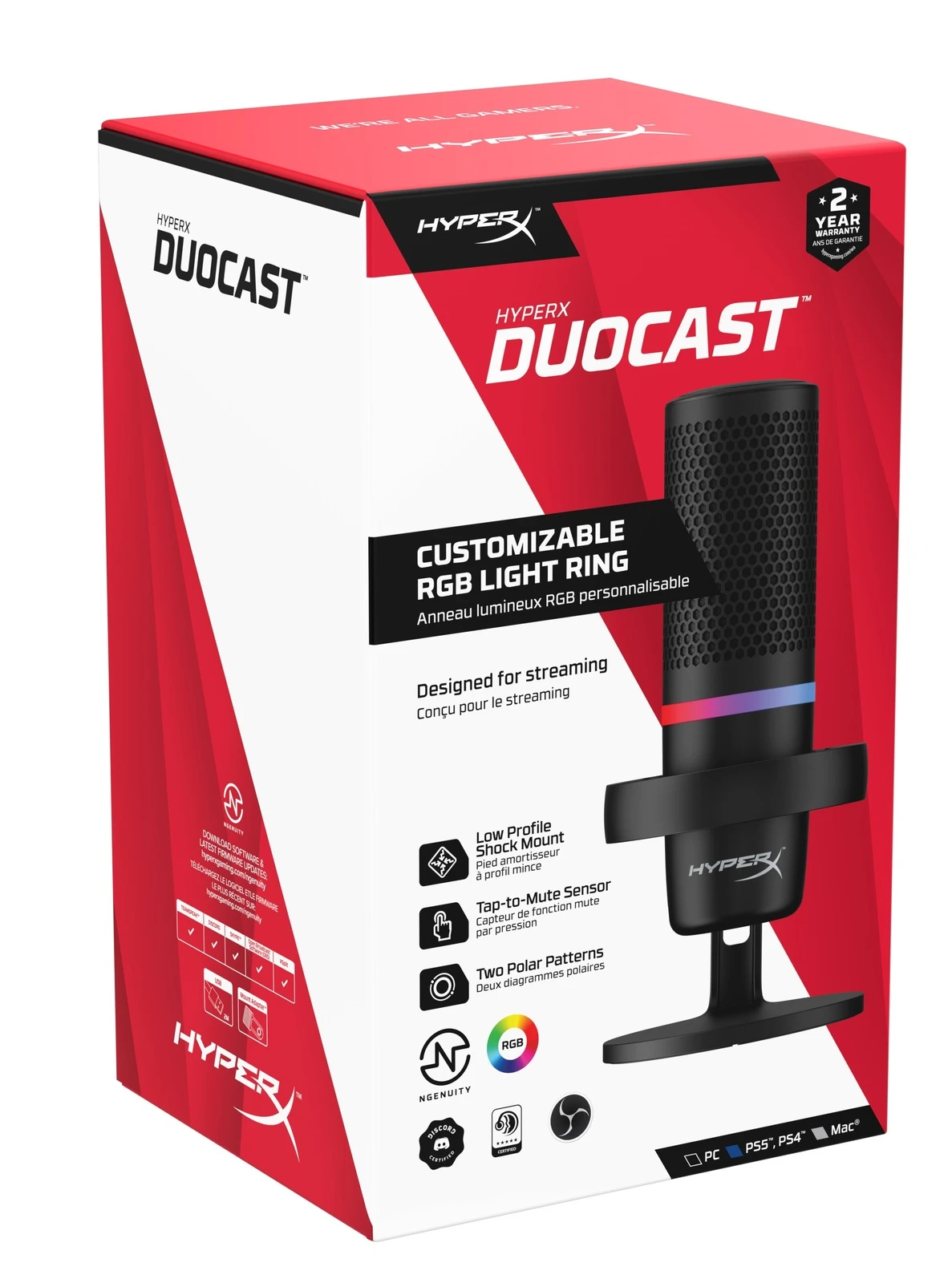 HyperX DuoCast Microphone 2 HyperX DuoCast Microphone - Image 2