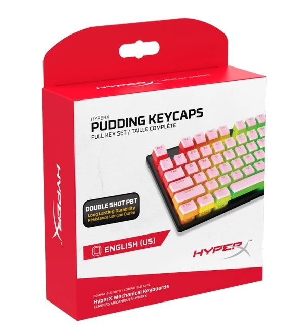 HyperX Pudding Keycaps Full Key Set (Pink) 1 HyperX Pudding Keycaps Full Key Set (Pink)