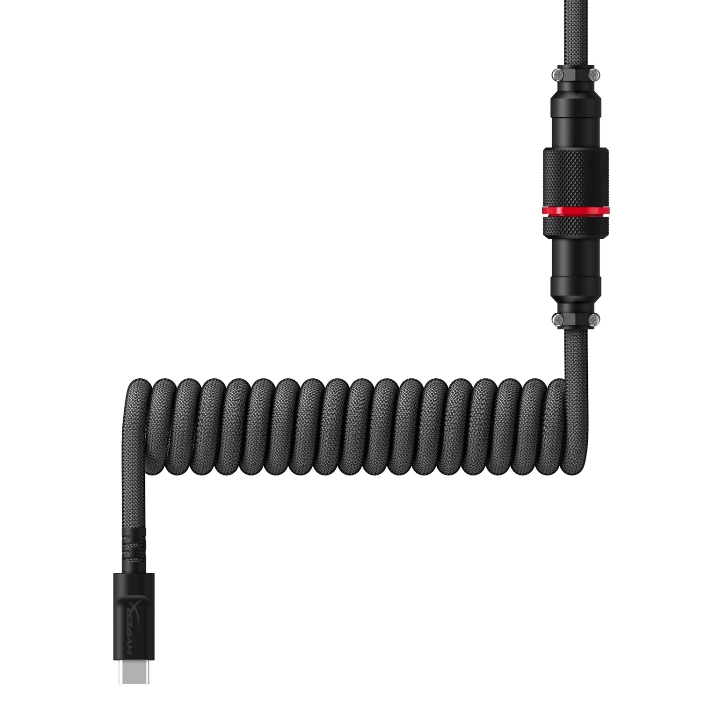 HyperX Coiled Cable (Grey & Black) 5 HyperX Coiled Cable (Grey & Black) - Image 5