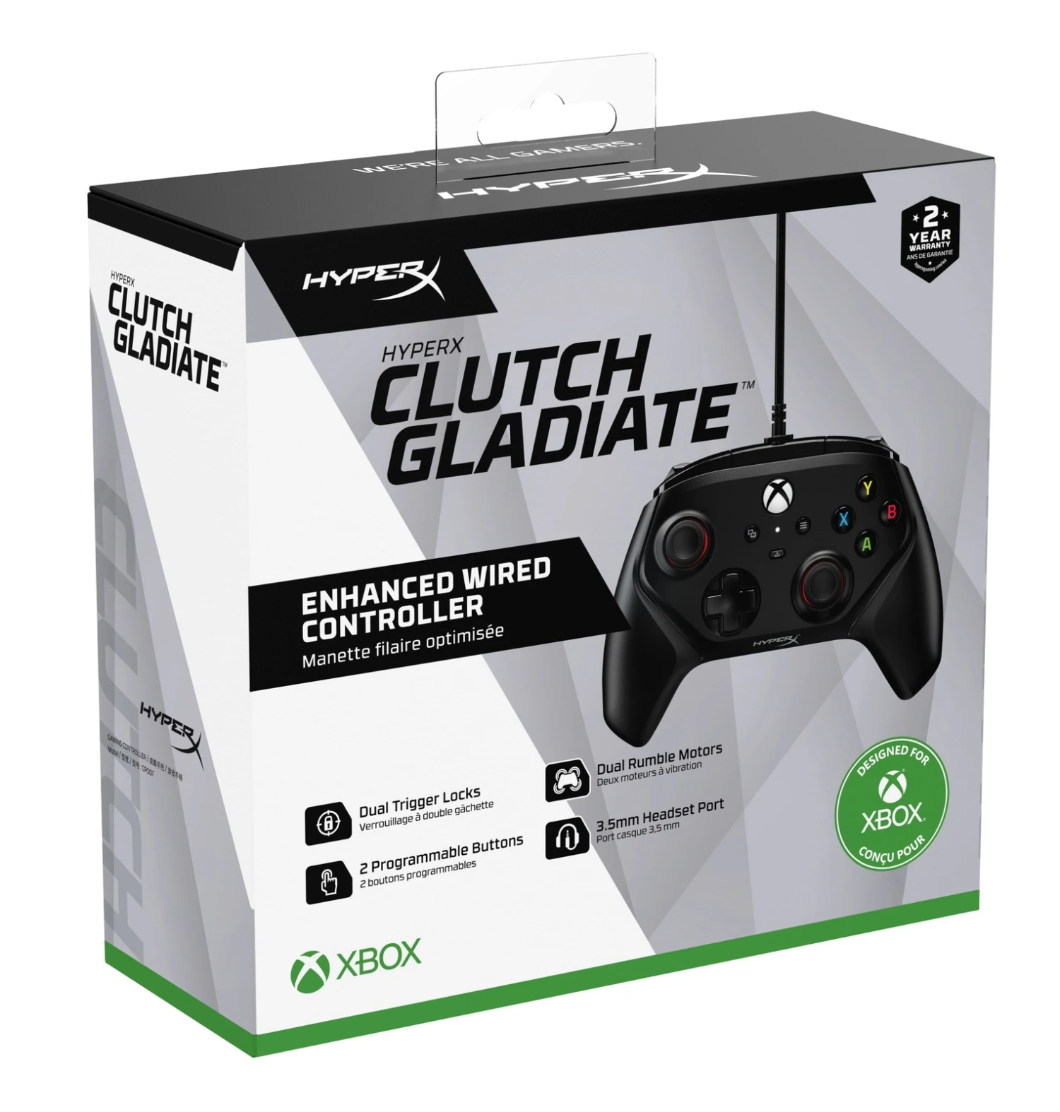 HyperX Clutch Gladiate Wired Xbox Gaming Controller 2 HyperX Clutch Gladiate Wired Xbox Gaming Controller - Image 2