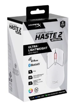 HyperX Pulsefire Haste 2 Wireless Gaming Mouse (White) -HyperX Gamer Deals Store 280971957