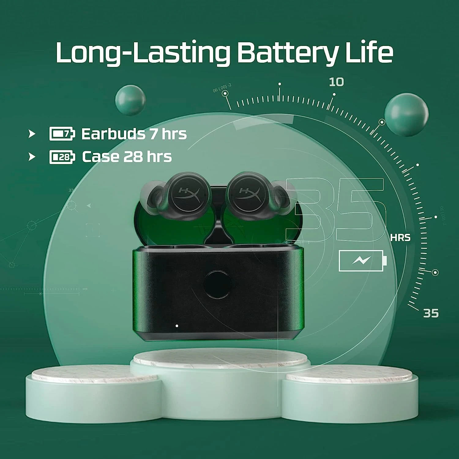 HyperX Cirro Buds Pro True Wireless Earbuds (Black) 5 HyperX Cirro Buds Pro True Wireless Earbuds (Black) - Image 5