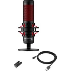 HyperX QuadCast Electret Condenser Microphone - Black, Red -HyperX Gamer Deals Store 9bf6381732db67ec8dd83a8d2cf2990955