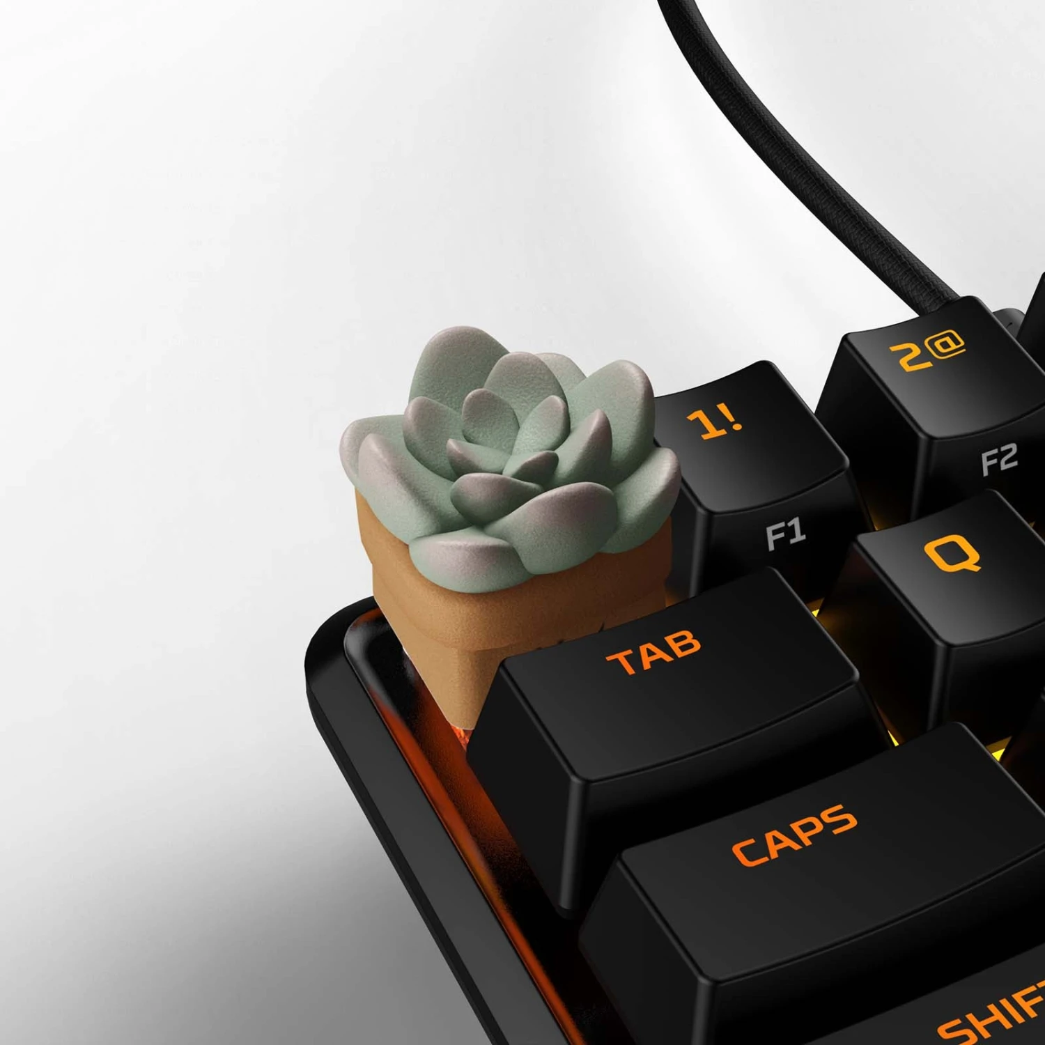 HX3D Keycap - Sally The Succulent 1 HX3D Keycap - Sally The Succulent