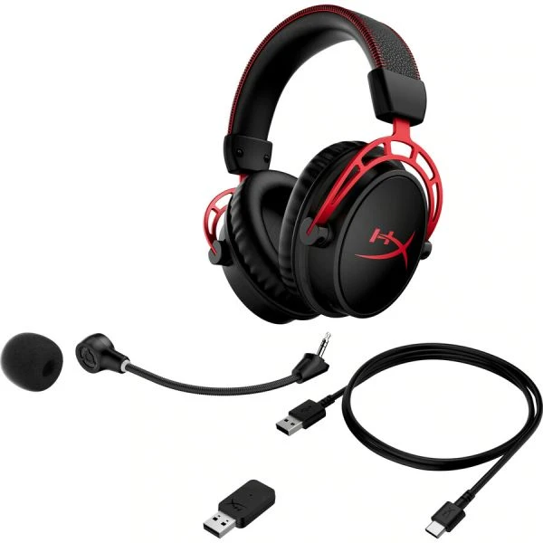 HyperX Cloud Alpha Wireless Gaming Headset (Black-Red) 1 HyperX Cloud Alpha Wireless Gaming Headset (Black-Red)