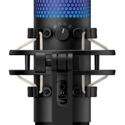 HyperX QuadCast S Wired Condenser Microphone - Black, Gray -HyperX Gamer Deals Store f9ade5b1d1e79cf4edd173ce0375665f58
