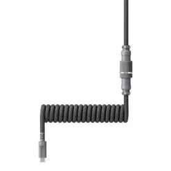 HyperX Coiled Cable -HyperX Gamer Deals Store hyperx coiled cable gray 6j678aa angle 4