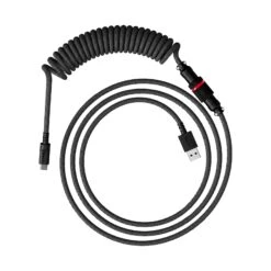 HyperX Coiled Cable -HyperX Gamer Deals Store hyperx coiled cable gray black 6j679aa main 1