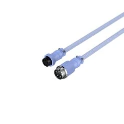 HyperX Coiled Cable -HyperX Gamer Deals Store hyperx coiled cable light purple 6j682aa angle 3