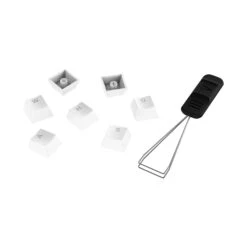 HyperX Full Key Set Keycaps - PBT -HyperX Gamer Deals Store hyperx pbt keycaps white us 4 individual