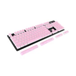 HyperX Pudding Keycaps 2 - Full Key Set - PBT -HyperX Gamer Deals Store hyperx pudding keycaps 2 pink 7g8k3aa angle 4