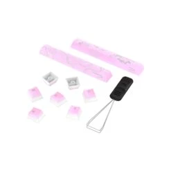 HyperX Pudding Keycaps 2 - Full Key Set - PBT -HyperX Gamer Deals Store hyperx pudding keycaps 2 pink 7g8k3aa angle 5
