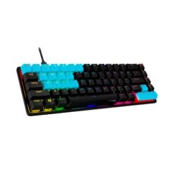 HyperX Rubber Keycaps - Gaming Accessory Kit -HyperX Gamer Deals Store hyperx rubber keycaps blue us 1 angled