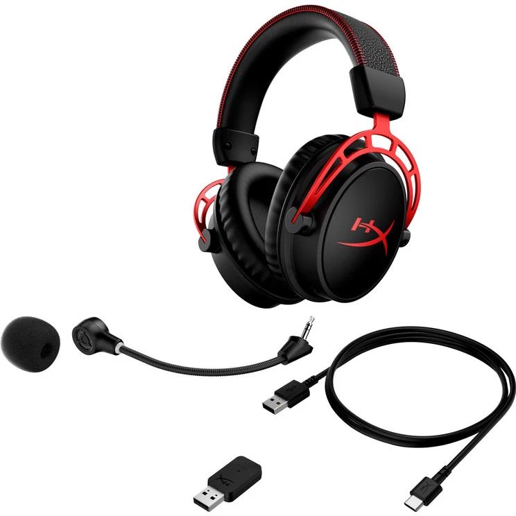 HyperX Cloud Alpha Wireless Gaming Headset Black/Red 3 HyperX Cloud Alpha Wireless Gaming Headset Black/Red - Image 3