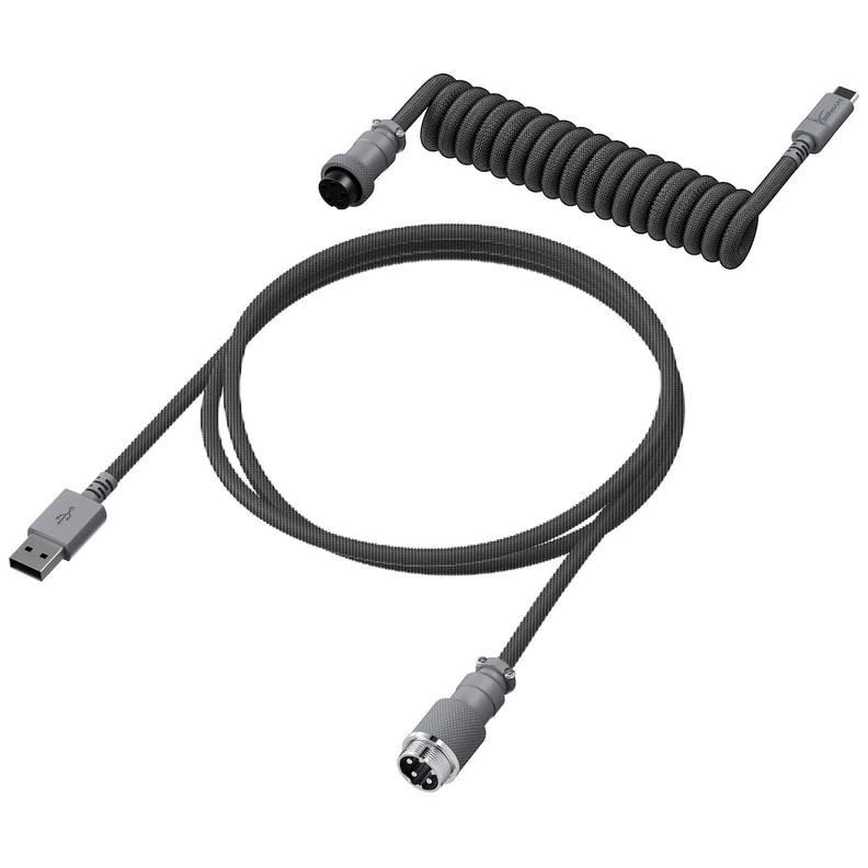HyperX Coiled Cable - Gray 1 HyperX Coiled Cable - Gray
