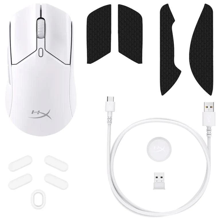 HyperX Pulsefire Haste 2 Wireless Mouse White 3 HyperX Pulsefire Haste 2 Wireless Mouse White - Image 3